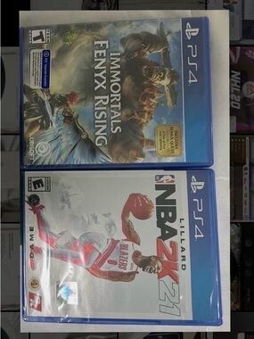 $25 for both
Immortals Fenyx Rising PS4 - Blue Case and Lillard NBA2K21 PS4.